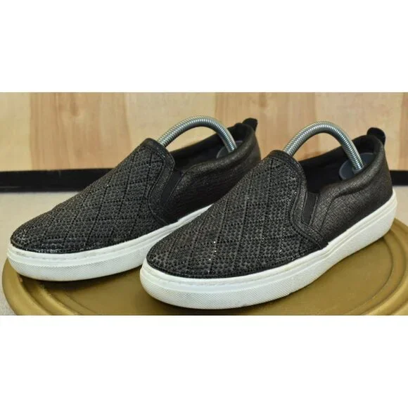 Skechers Goldie Diamond Darling Women's Shoes Size 6.5 Black Slip on Sneakers - Picture 1 of 10